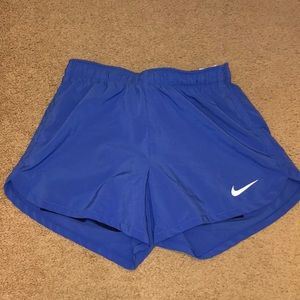 Blue nike shorts